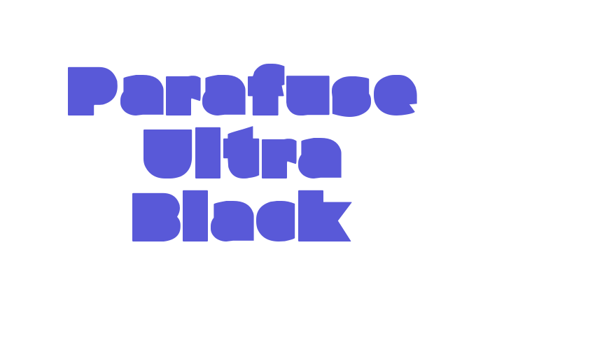 Parafuse Ultra Black Font