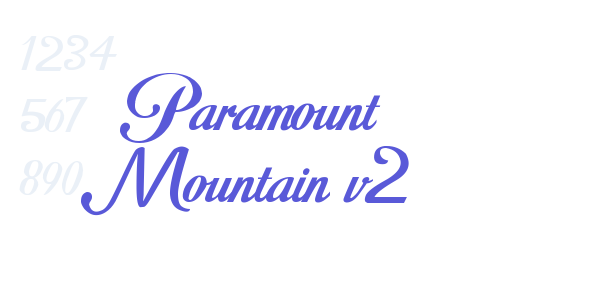 Paramount Mountain v2 font