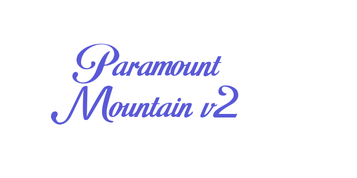 Paramount Mountain v2 Font Download