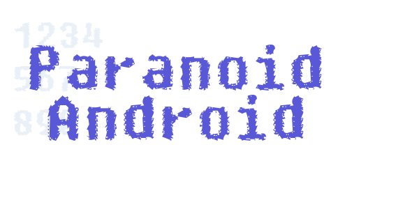 Paranoid Android font free