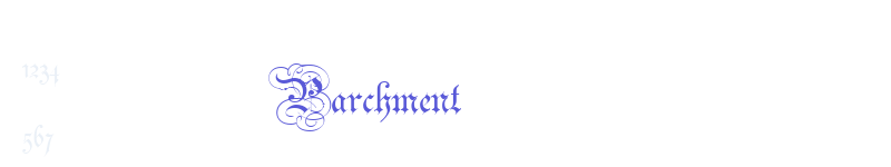 Parchment-related font