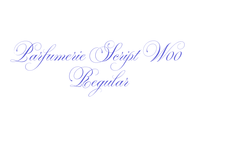 Parfumerie Script W00 Regular Font