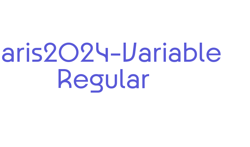 Paris2024-Variable Regular Font