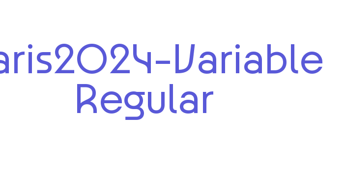 Paris2024-Variable Regular Font Download