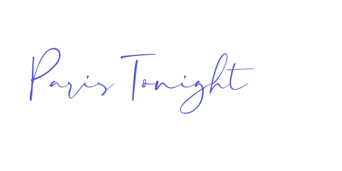 Paris Tonight Font Download