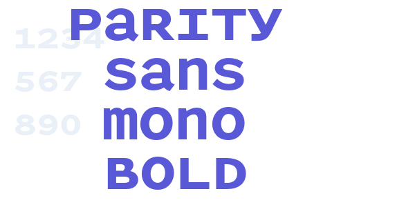 Parity Sans Mono Bold font free