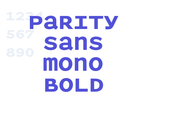 Parity Sans Mono Bold