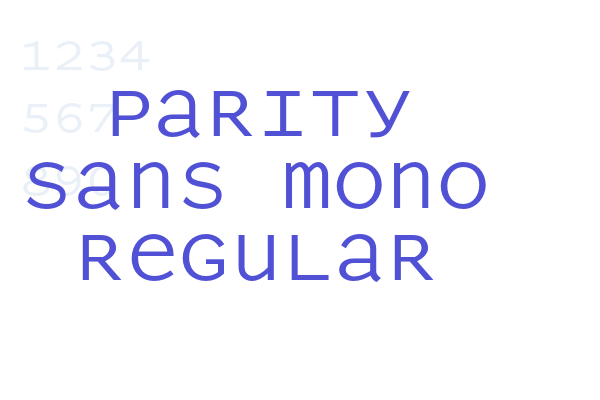 Parity Sans Mono Regular