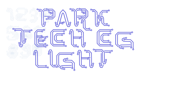 Park Tech CG Light font free