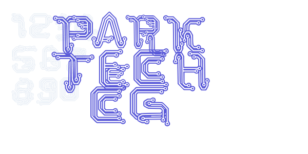 Park Tech CG font free