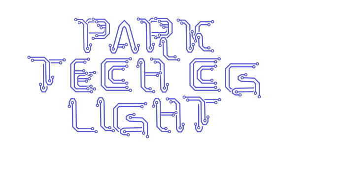 Park Tech CG Light Font Download