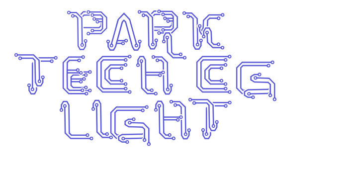 Park Tech CG Light Font