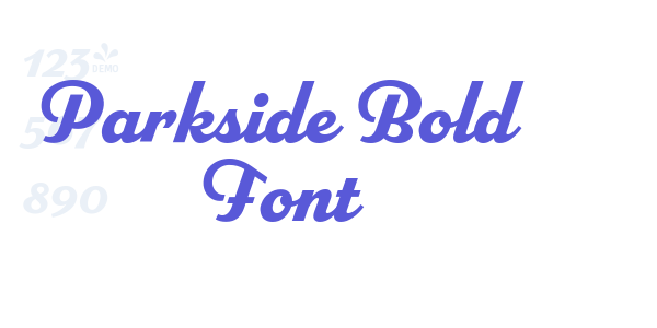 Parkside Bold Font font free