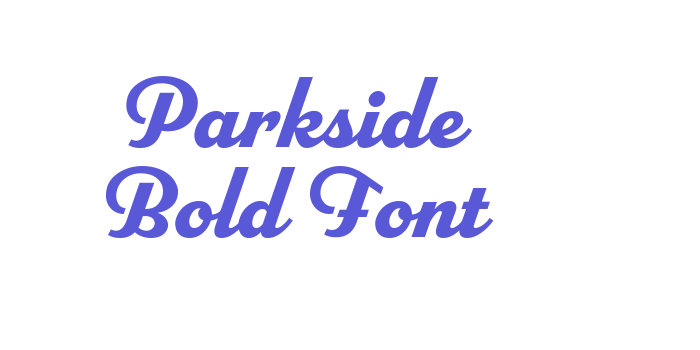 Parkside Bold Font Font