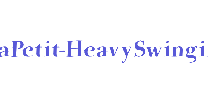 ParmaPetit-HeavySwinging Font Download