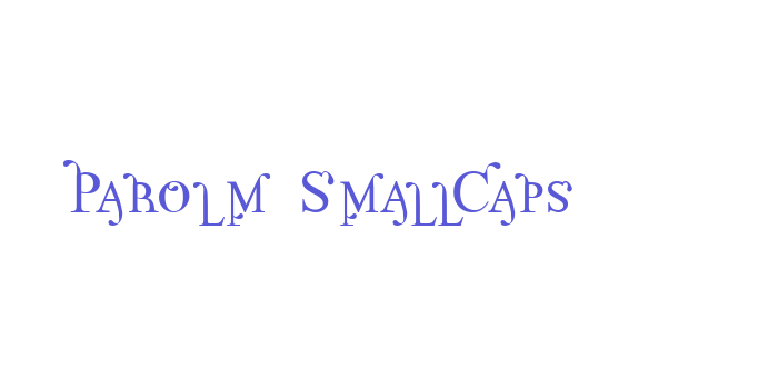 Parolm SmallCaps Font Download