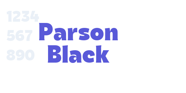 Parson Black font free