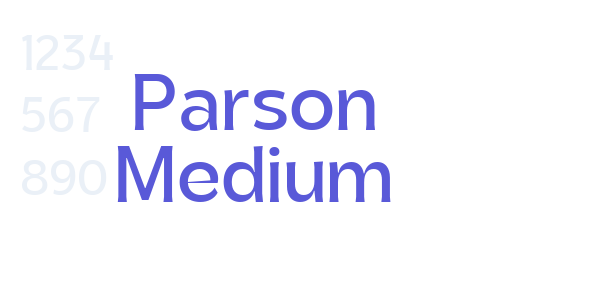 Parson Medium font free