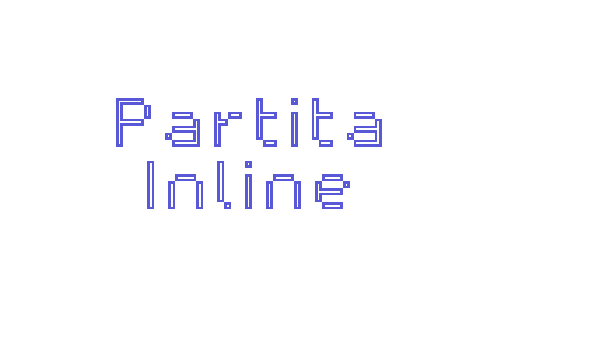 Partita Inline Font Download