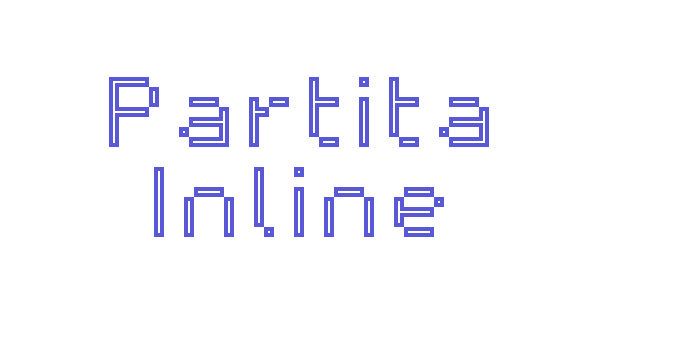 Partita Inline Font