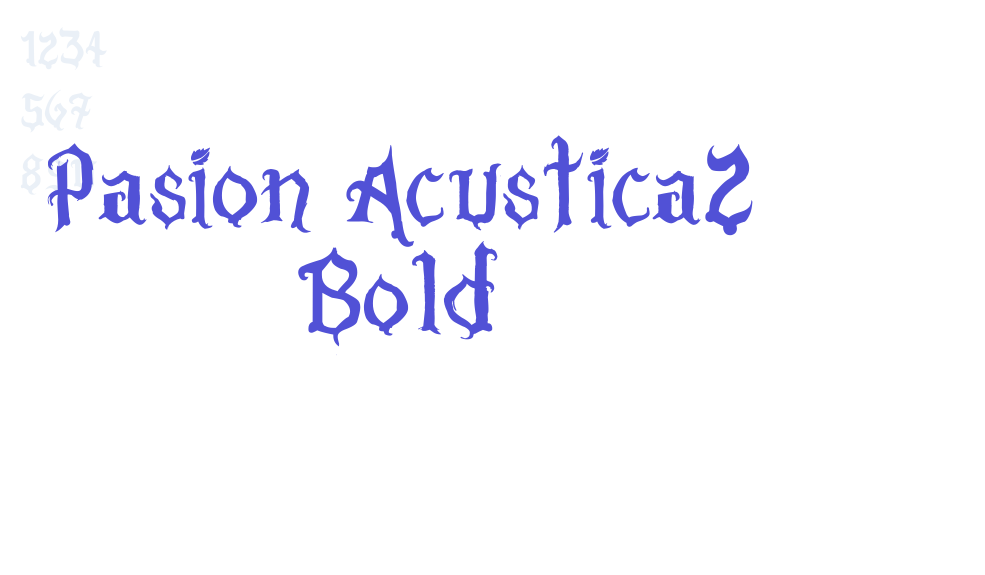 Pasion Acustica2 Bold-font-download