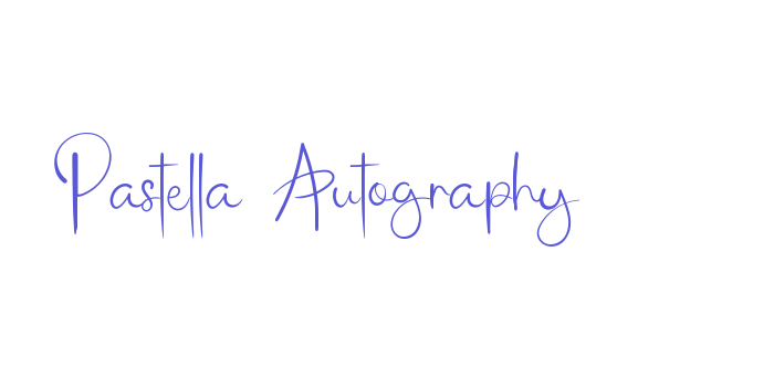 Pastella Autography Font Download