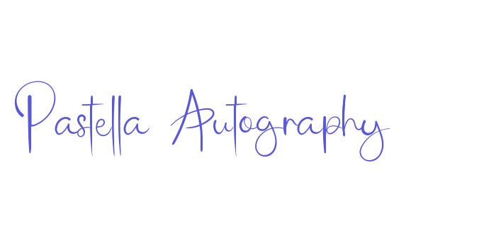 Pastella Autography Font