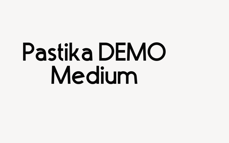 Pastika DEMO Medium Font