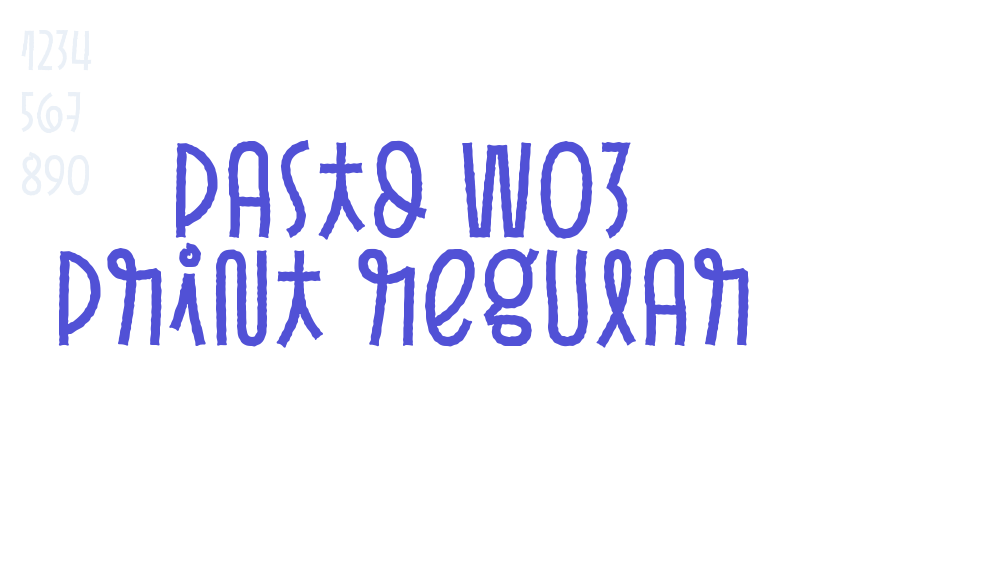 Pasto W03 Print Regular-font-download