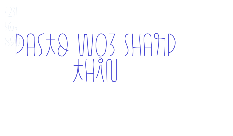 Pasto W03 Sharp Thin-font-download