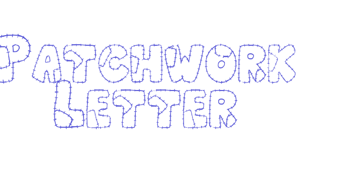 Patchwork Letter Font