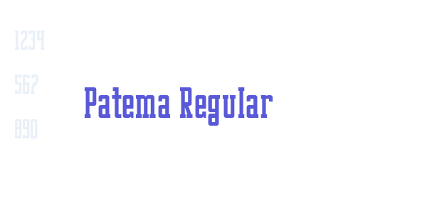 Patema Regular font free