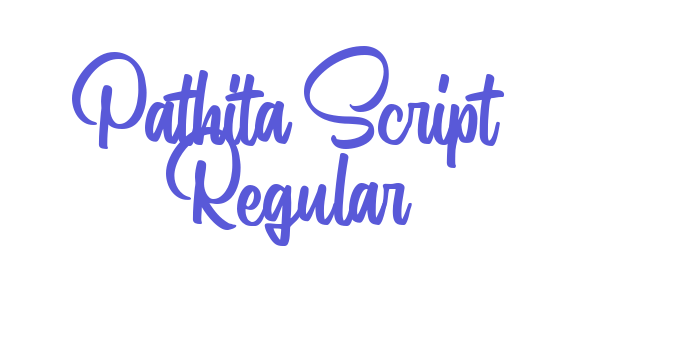 Pathita Script Regular Font Download