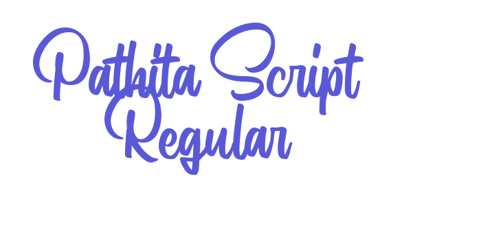 Pathita Script Regular Font