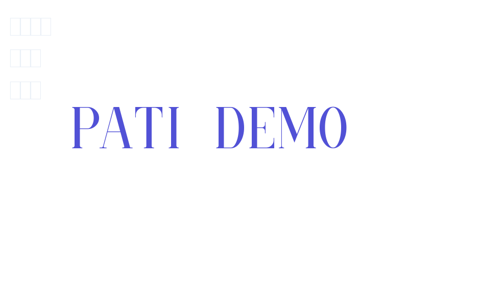 Pati Demo-font-download