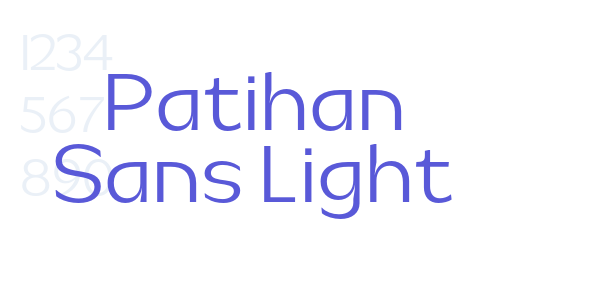 Patihan Sans Light font