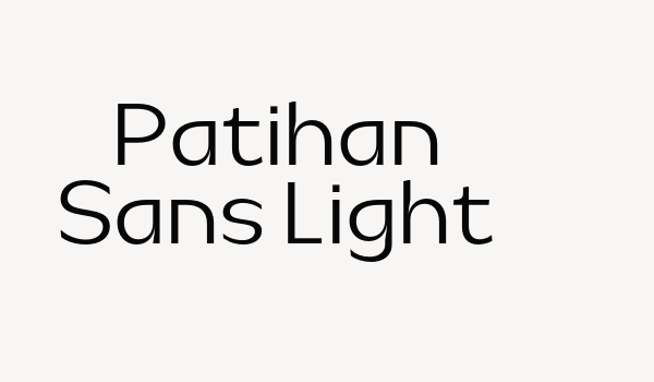 Patihan Sans Light Font