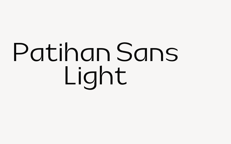 Patihan Sans Light Font