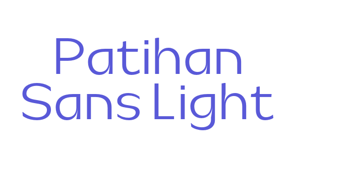 Patihan Sans Light Font