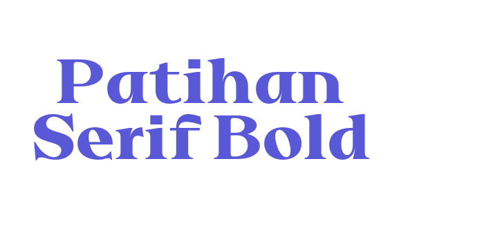 Patihan Serif Bold Font Download