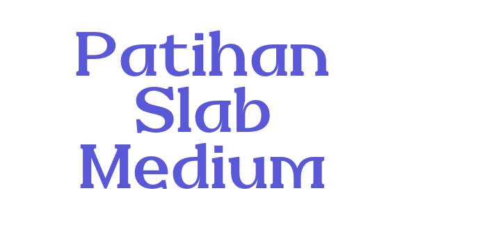 Patihan Slab Medium Font Download