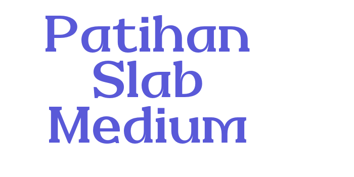 Patihan Slab Medium Font