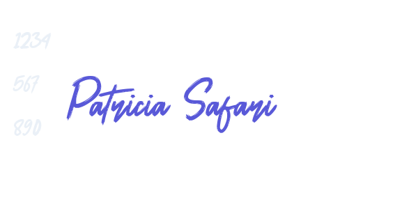 Patricia Safari font free