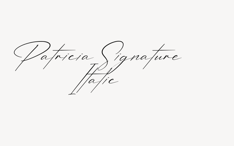 Patricia Signature Italic Font