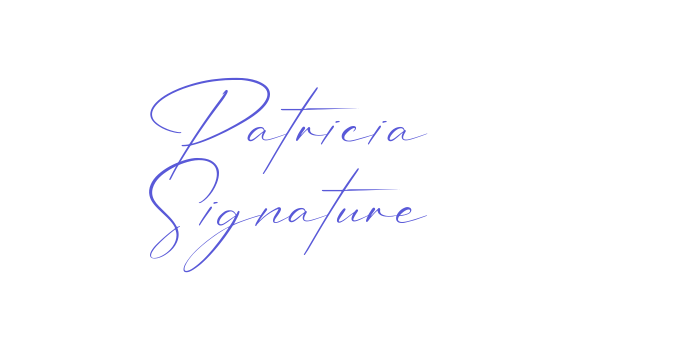 Patricia Signature Font Download