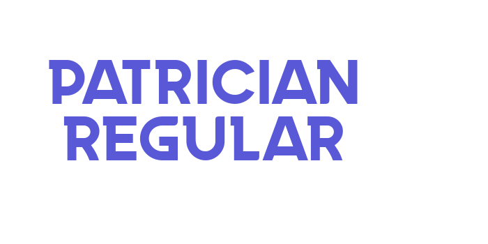 Patrician Regular Font Download