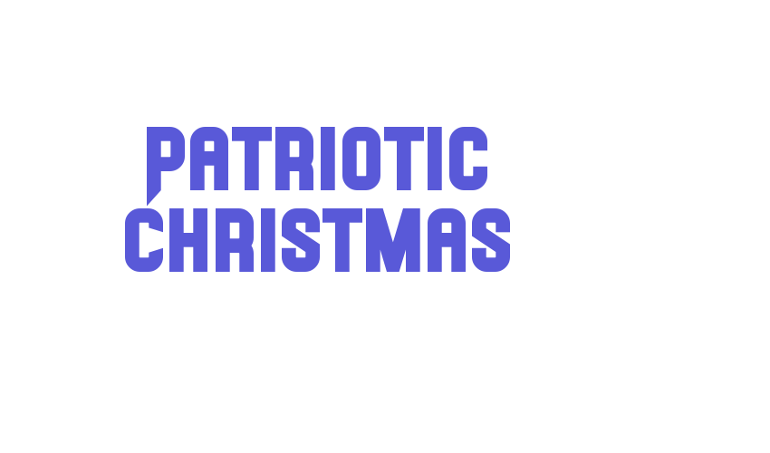 Patriotic Christmas Font Download