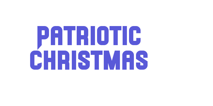 Patriotic Christmas Font Download