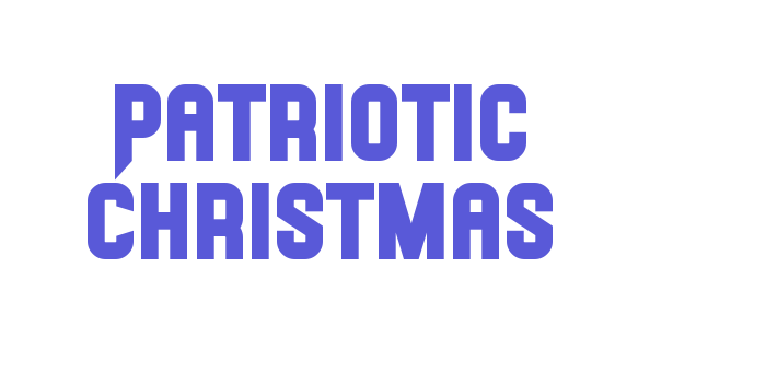 Patriotic Christmas Font