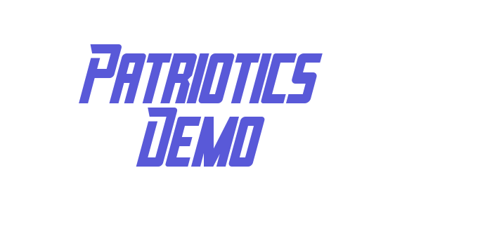 Patriotics Demo Font